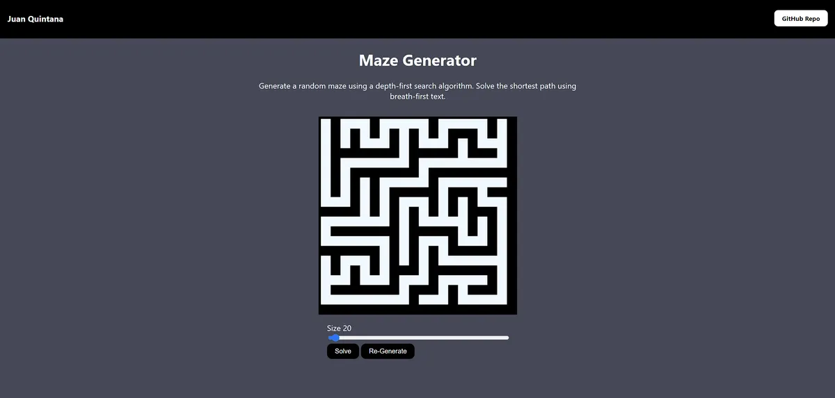 Maze Generator and Solver